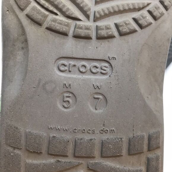 Crocs x Minecraft Iconic Comfort Sandals Men's 5 Women's 7 Gray Classic Slides - Picture 9 of 11